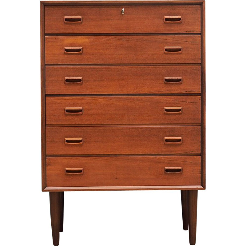 Vintage teak chest of drawers Scandinavian 1970