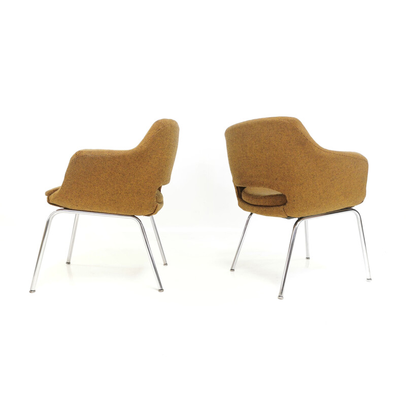 Pair of vintage armchairs in reinforced expanded foam, 1960s