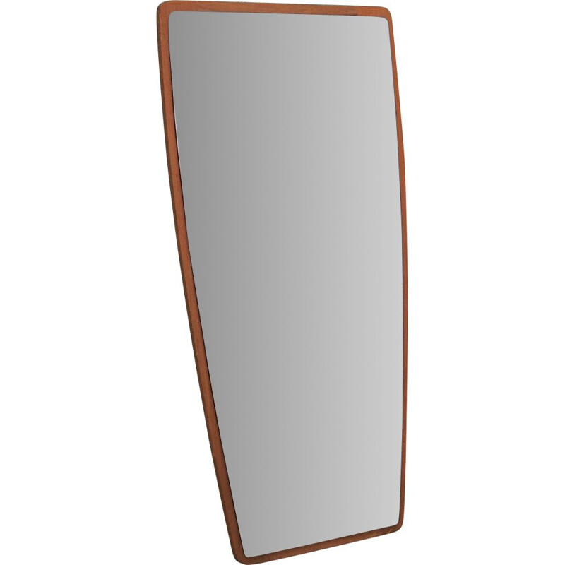 Mid century Mirror teak frame Scandinavian  1970s