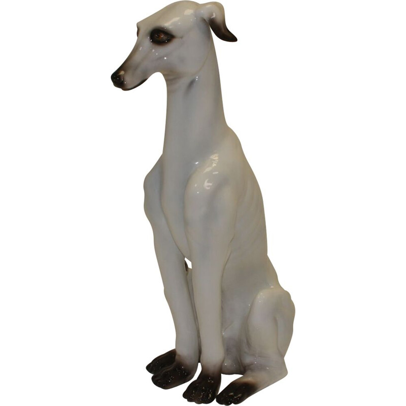 Vintage ceramic greyhound Italy