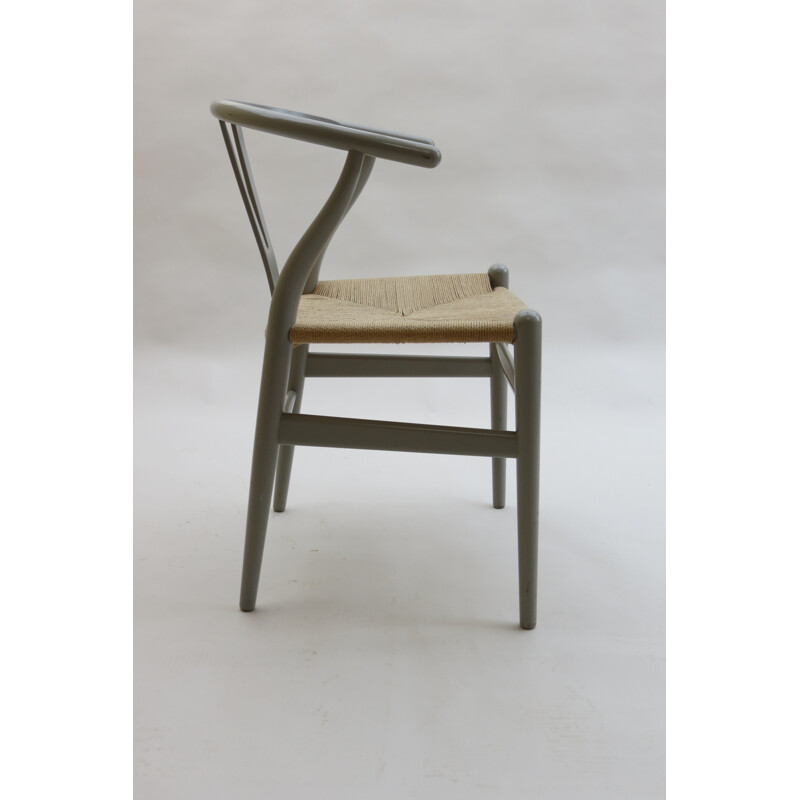 Chaise "Wishbone" Carl Hansen en hêtre et corde de papier, Hans WEGNER - 1940