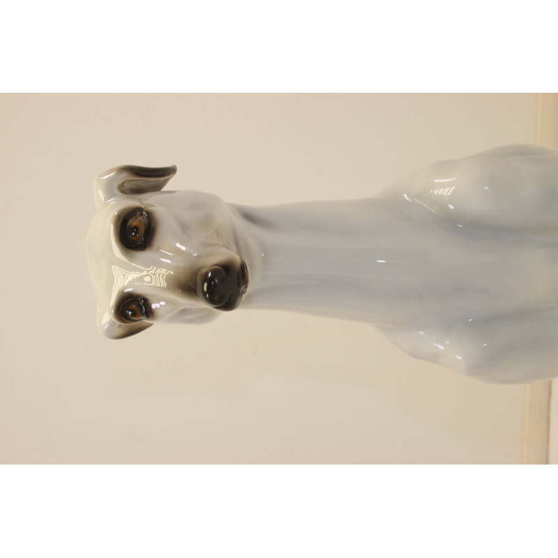 Vintage ceramic greyhound Italy