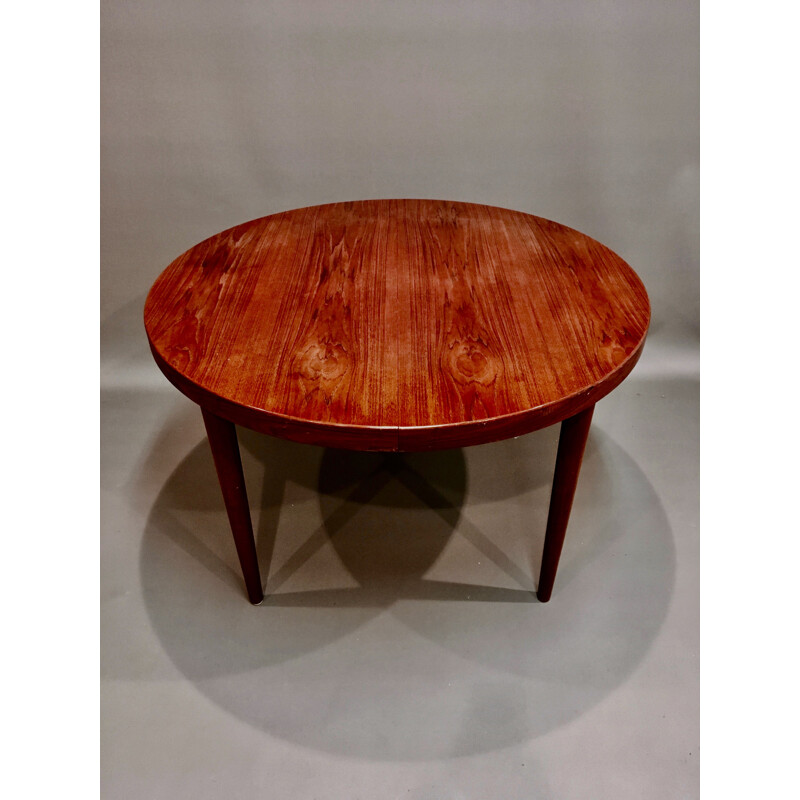 Table haute vintage teck Kai Kristiansen scandinave 1950