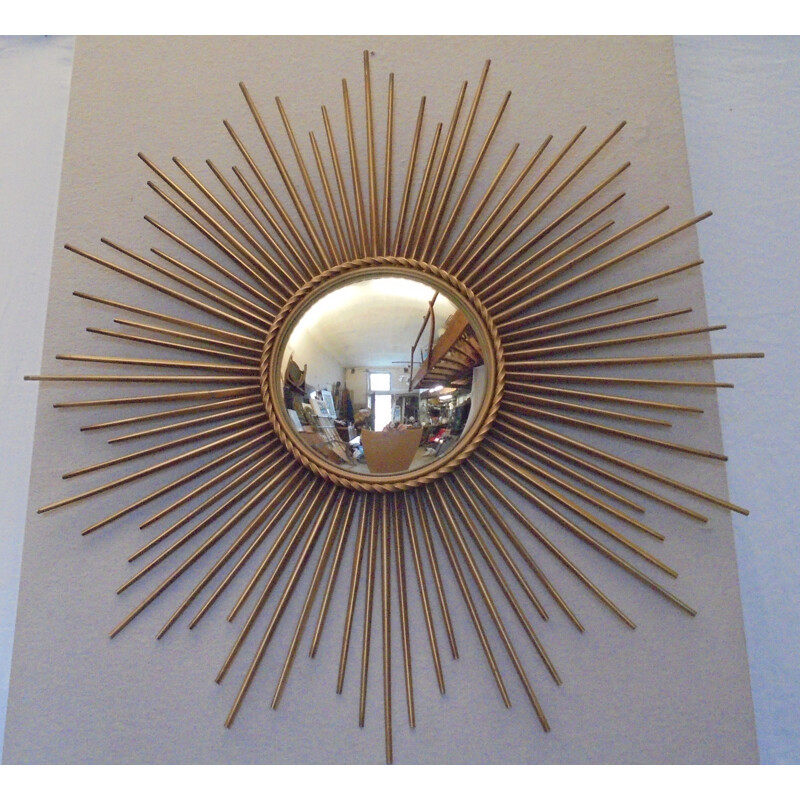 Vintage mirror sun Chaty de Vallauris, 1960s