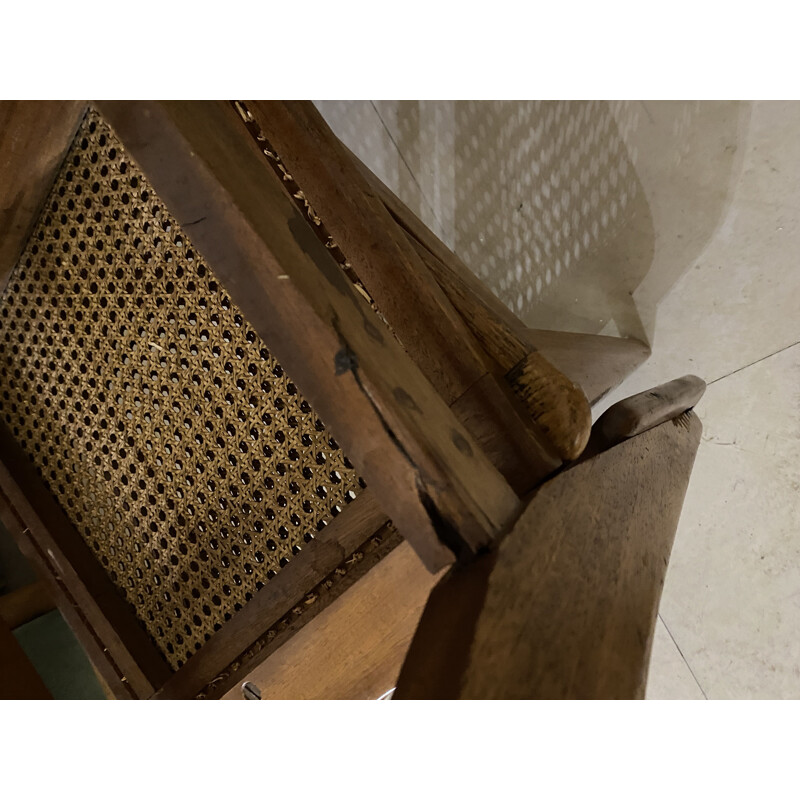 Set of 6 vintage cane chairs 1950