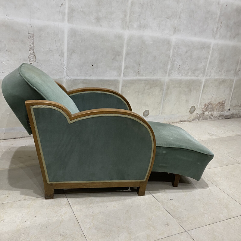 Vintage armchair Art Deco 1940s