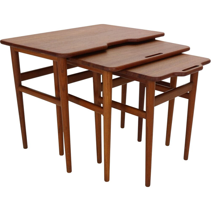 Mid-Century Teak Nesting by Kurt Østervig for Jason Mobler,Danish 1960s