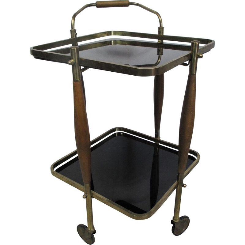 Vintage Trolley Bar, in black 1960s