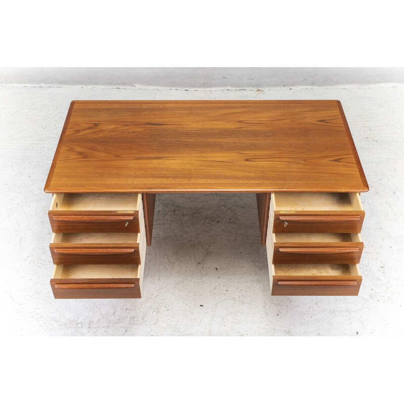 Vintage Teak Desk by Svend Aage Madsen for Falster Danish, 1960s