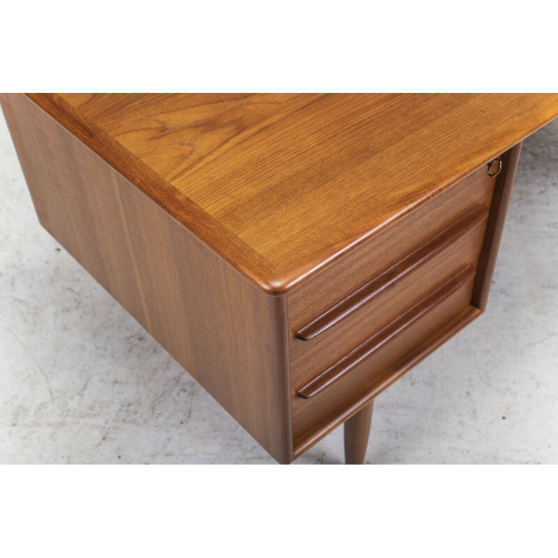 Vintage Teak Desk by Svend Aage Madsen for Falster Danish, 1960s