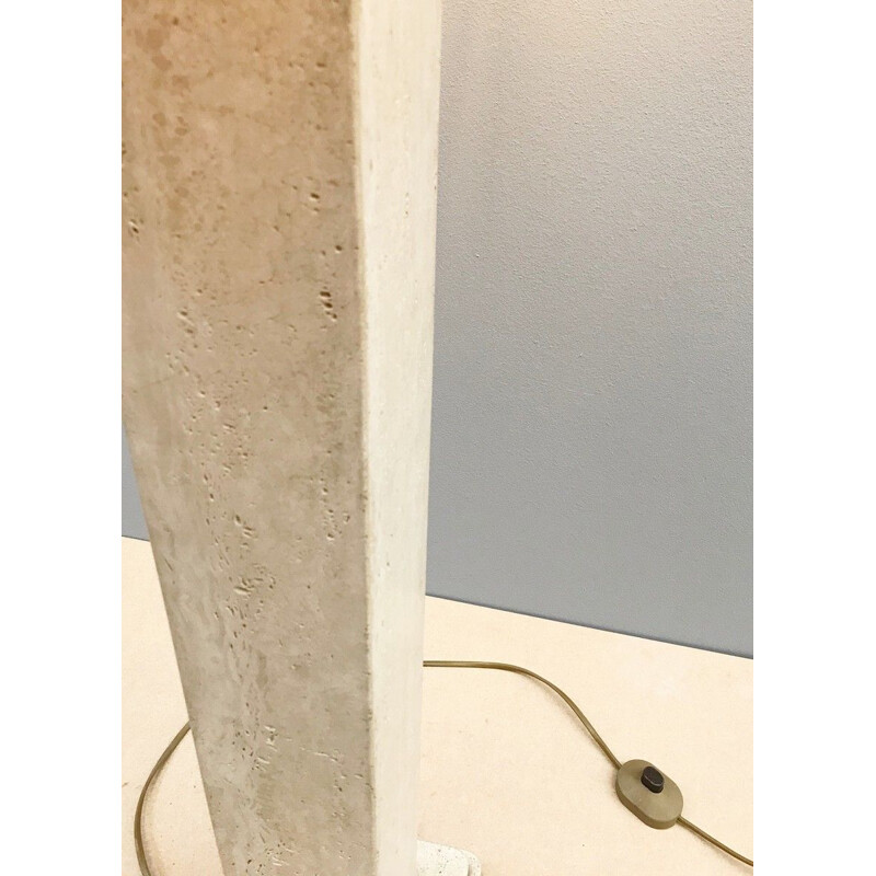 Vintage floor lamp in Travertine