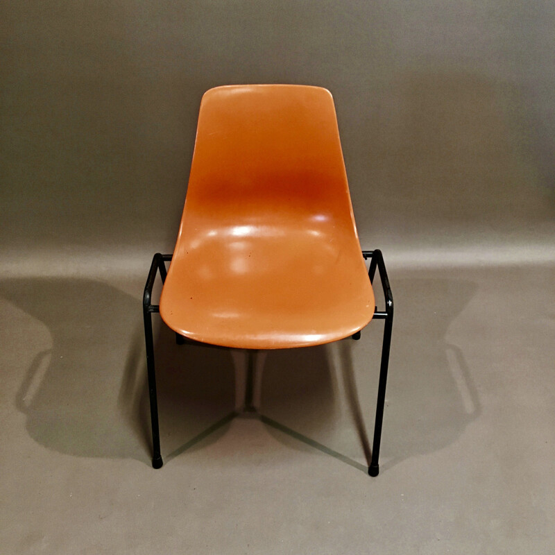 Set of 6 vintage Georg Leowald chairs 1960