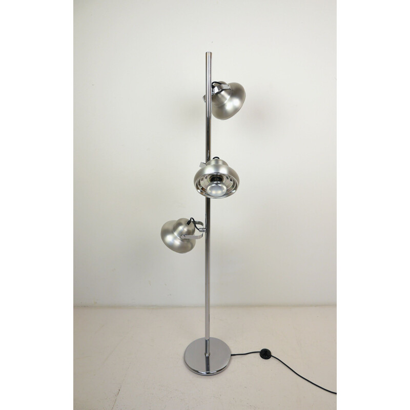 Vintage floor Lamp with 3 Spots from Kaiser Idell  Kaiser Leuchten, Germany, 1960s