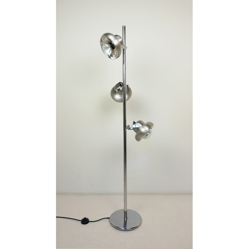 Vintage floor Lamp with 3 Spots from Kaiser Idell  Kaiser Leuchten, Germany, 1960s