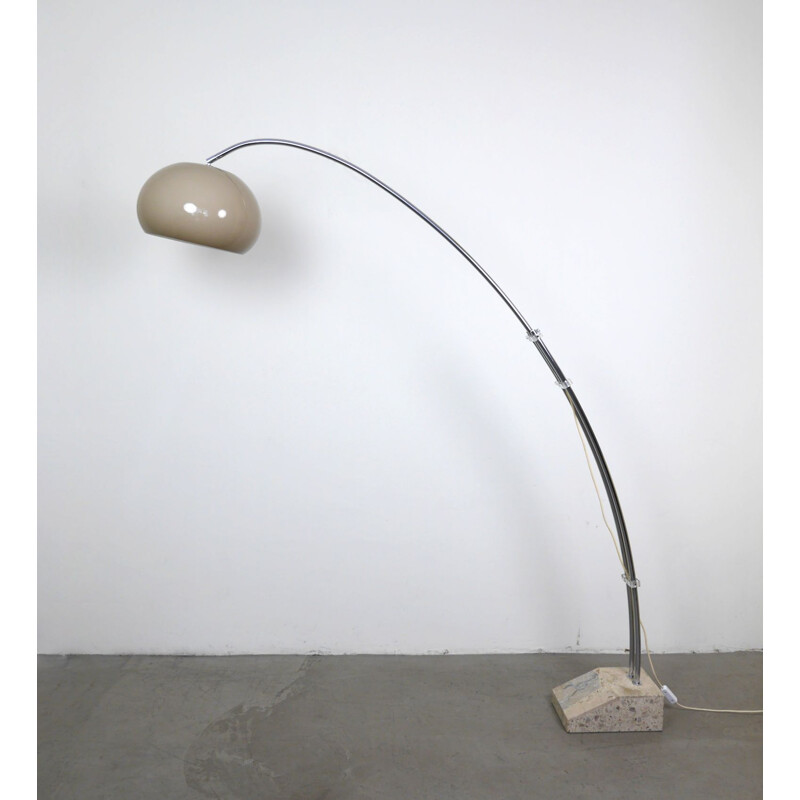 Vintage extendable Arc Floor Lamp from Hustadt Leuchten, Germany, 1970s