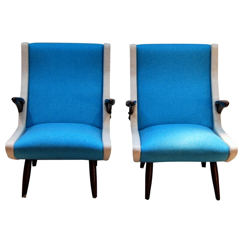 Pair of vintage armchairs Dutch - 1950s 