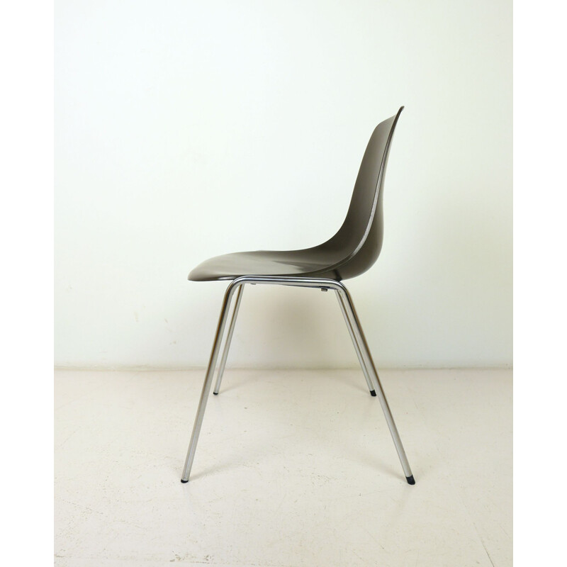 Fiberglas Stacking vintage Chair by Georg Leowald for Wilkhahn, Germany, 1950s