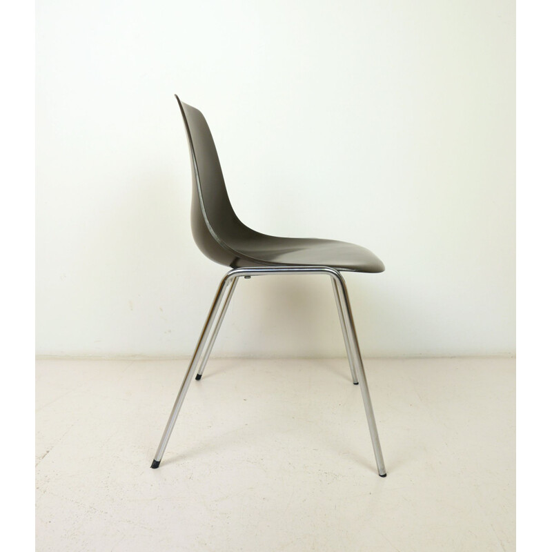 Fiberglas Stacking vintage Chair by Georg Leowald for Wilkhahn, Germany, 1950s