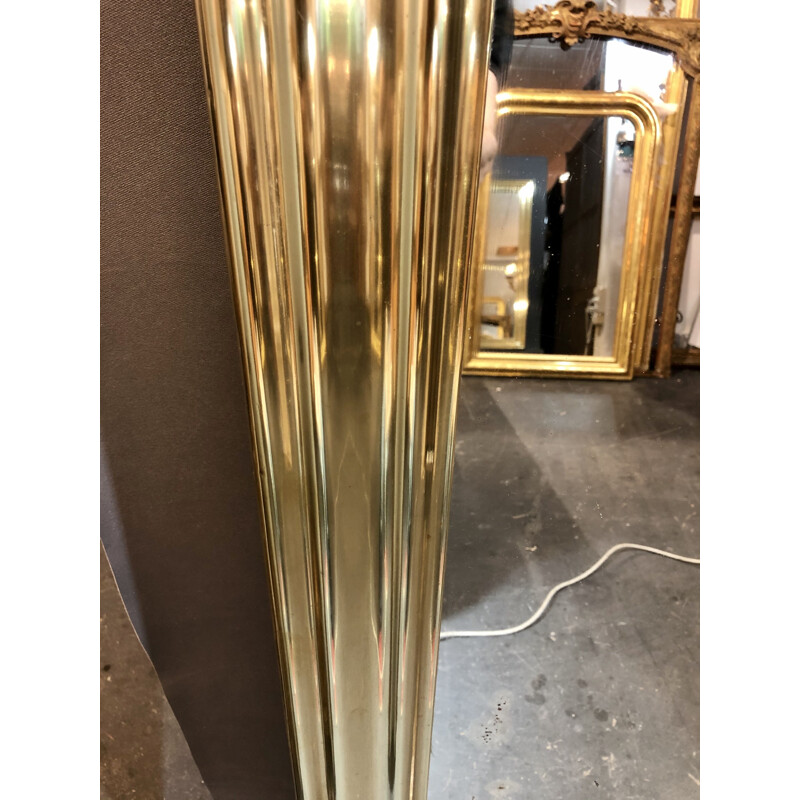 Vintage brass bistro mirror 158x110