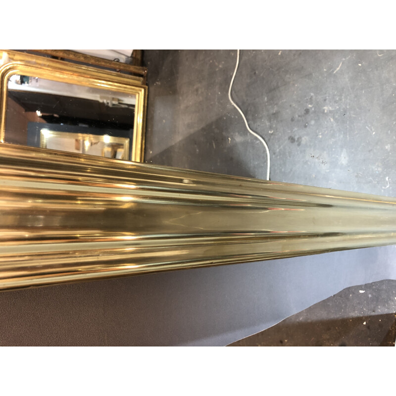 Vintage brass bistro mirror 158x110
