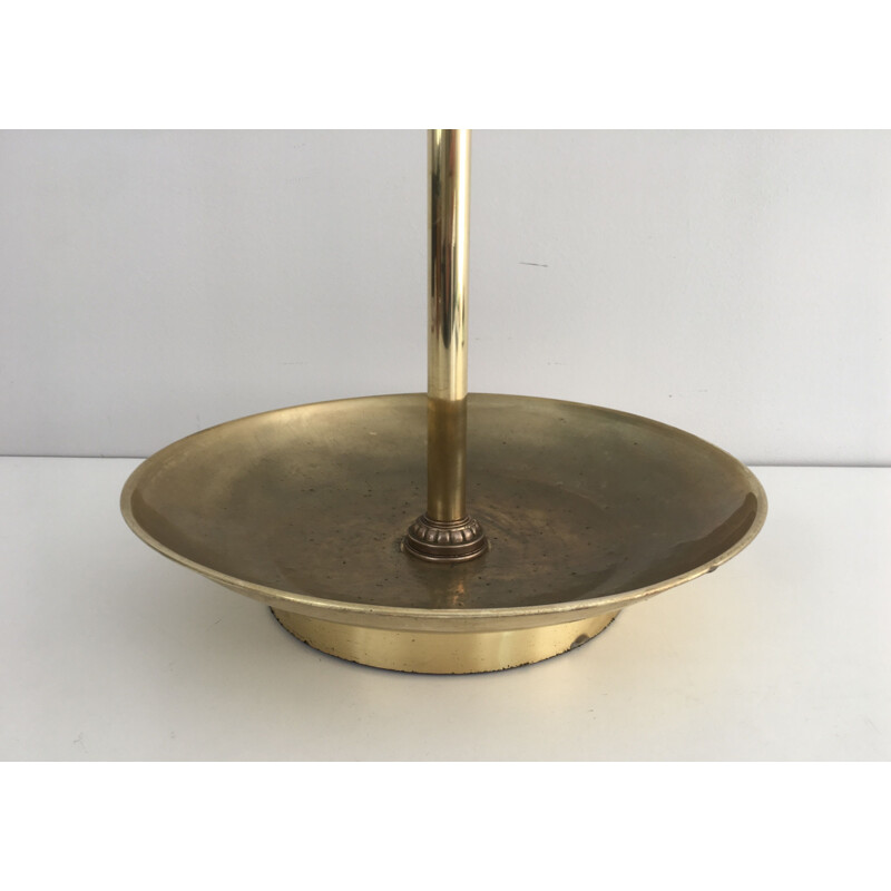 Vintage brass umbrella stand, 1930