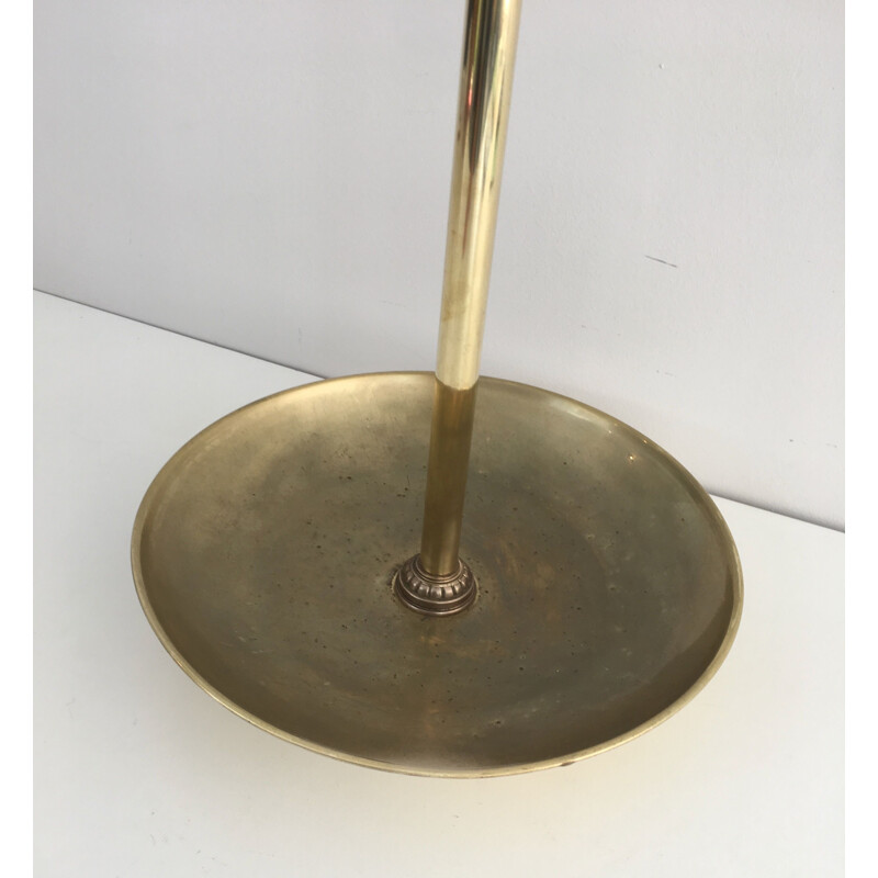 Vintage brass umbrella stand, 1930