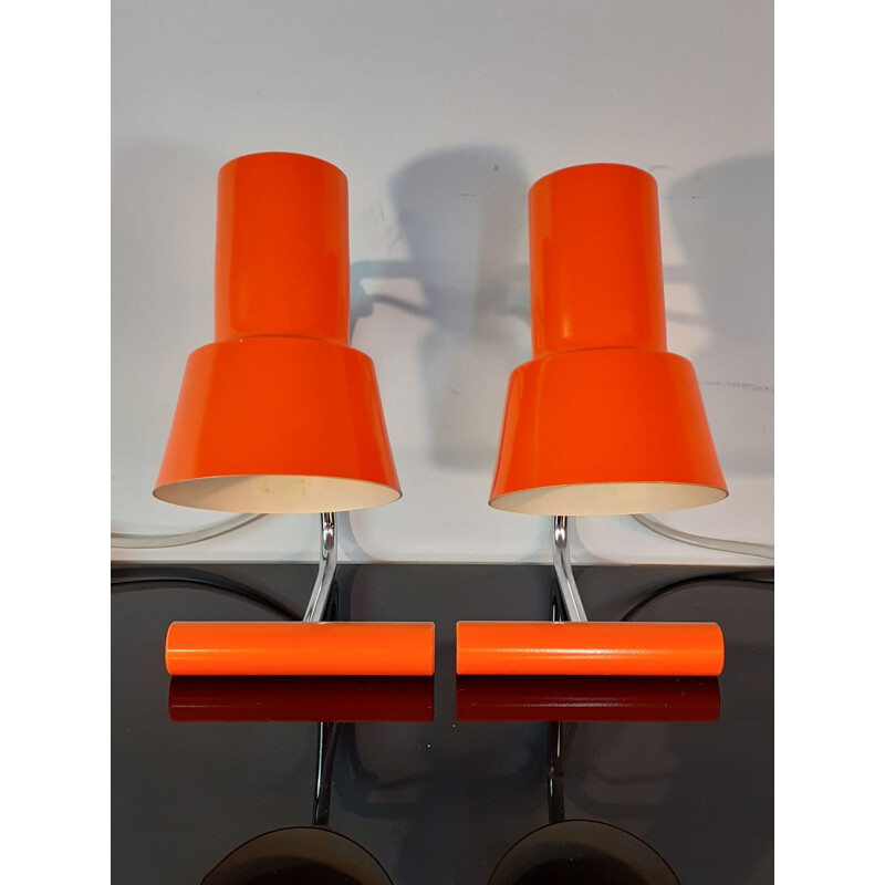 Pair of vintage desk lamps by Jozef Hurka by Napako, Czechoslovakia 1960