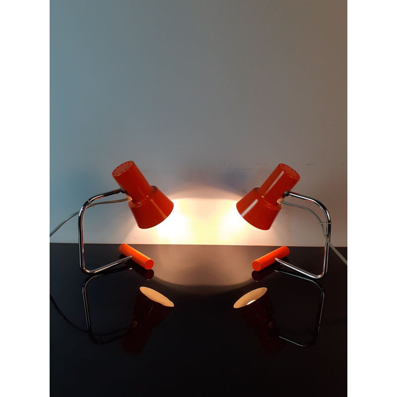 Pair of vintage desk lamps by Jozef Hurka by Napako, Czechoslovakia 1960