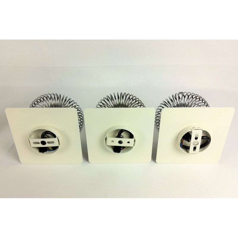 Set of 4 vintage "spring" wall lights by Andréa Lazzari Morosini Italy 1960