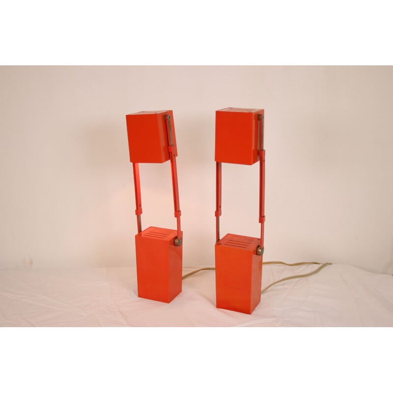 Pair of Vintage Lampetit desk lamp Verner Panton for Louis Pouls Danish 1966