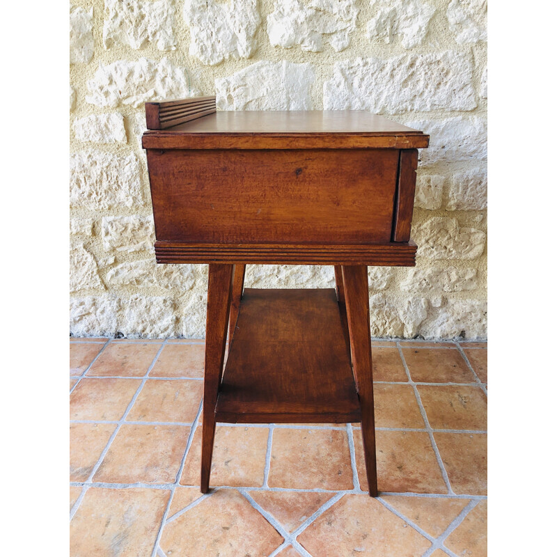 Vintage bedside table Scandinavian 1950's