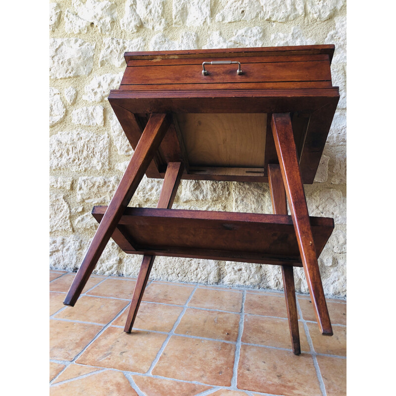 Vintage bedside table Scandinavian 1950's