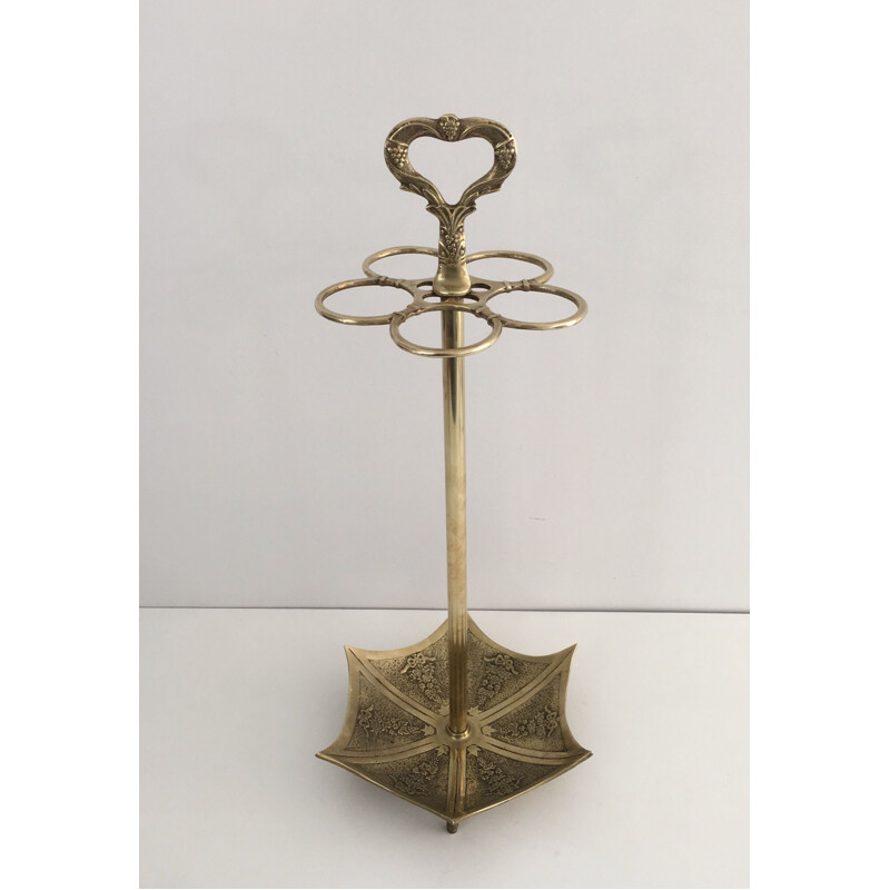 Vintage Brass Umbrella Stand 1940