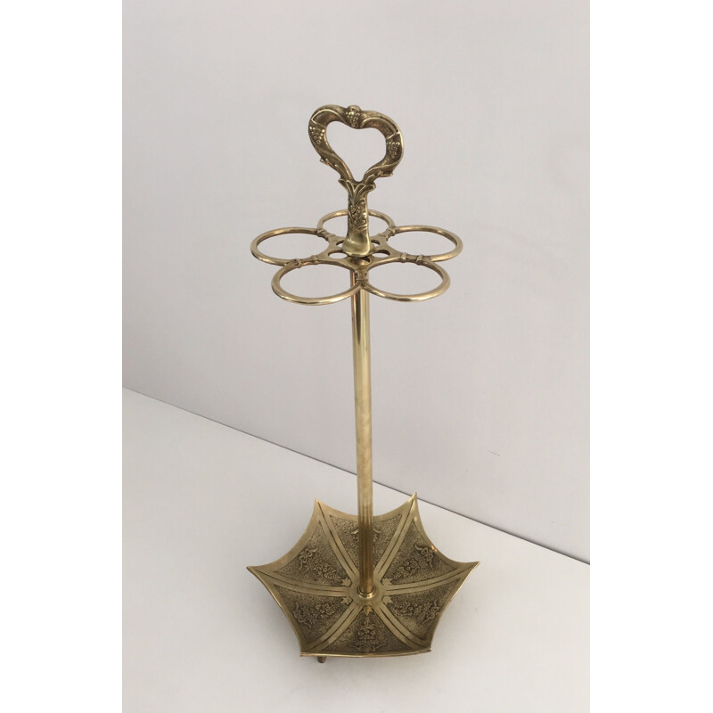 Vintage Brass Umbrella Stand 1940