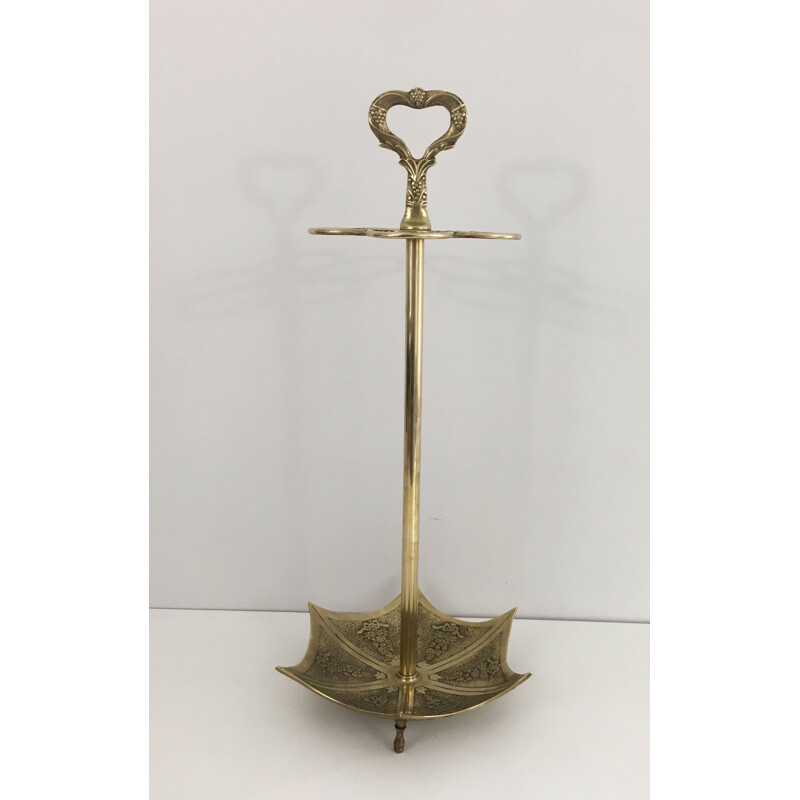 Vintage Brass Umbrella Stand 1940