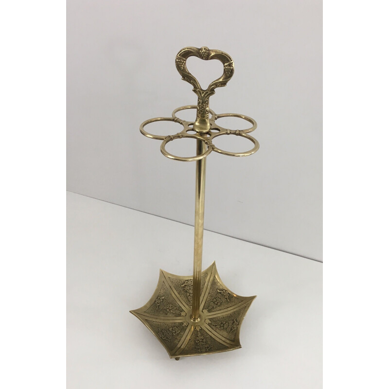 Vintage Brass Umbrella Stand 1940