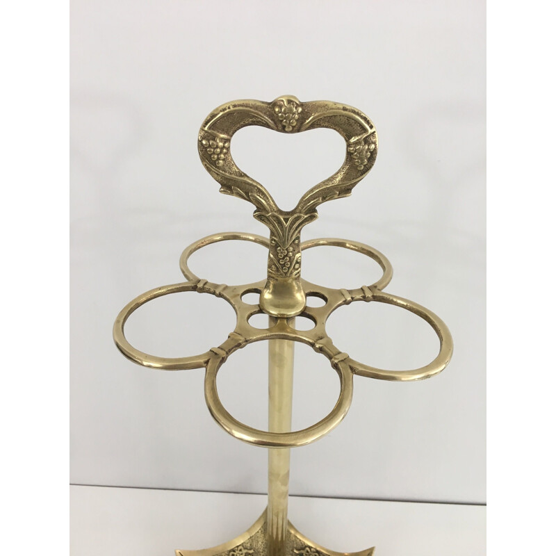 Vintage Brass Umbrella Stand 1940