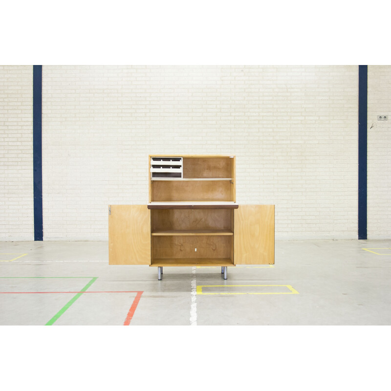 Pastoe teak and birchwood cabinet, Cees BRAAKMAN 