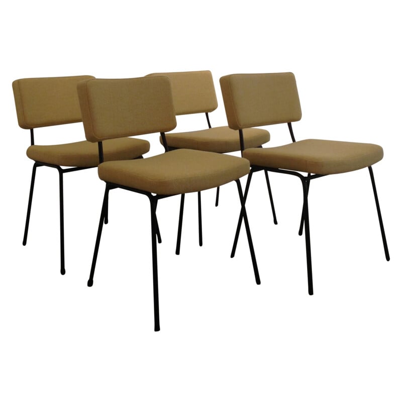 4 chaises vintage, André SIMARD - années 60