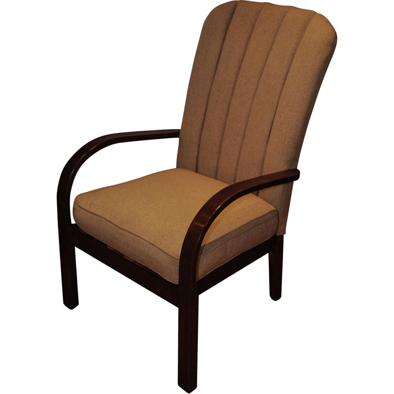 fauteuil vintage en chêne