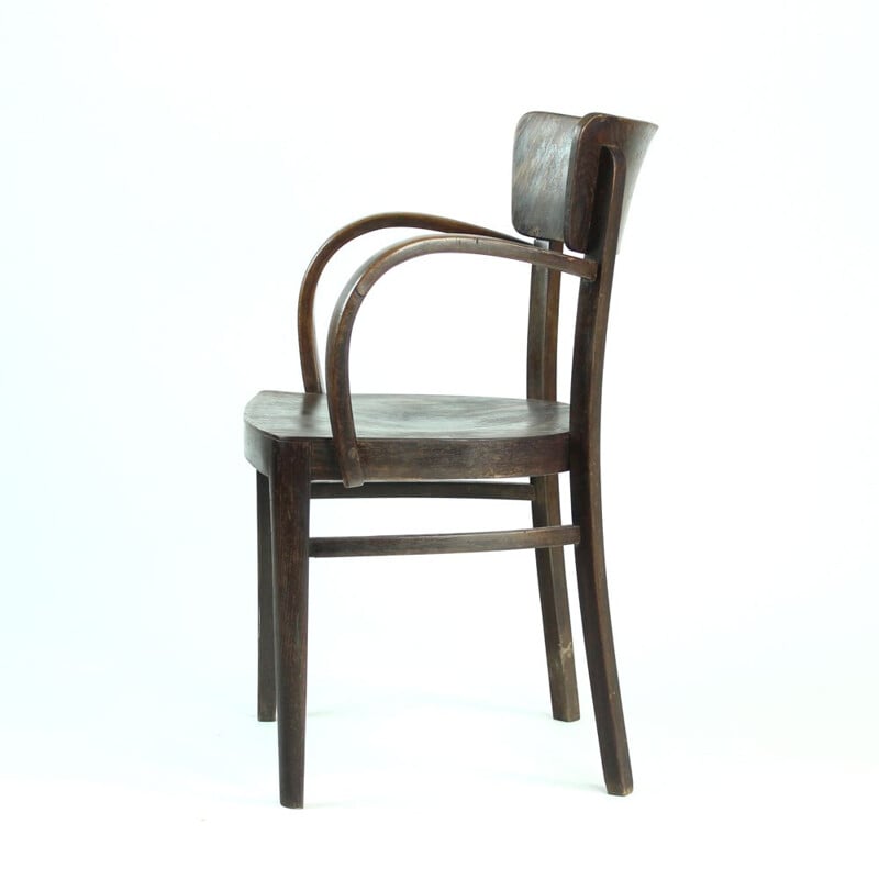 Thonet Vintage-Bürosessel aus Eiche, Tschechoslowakei, 1930