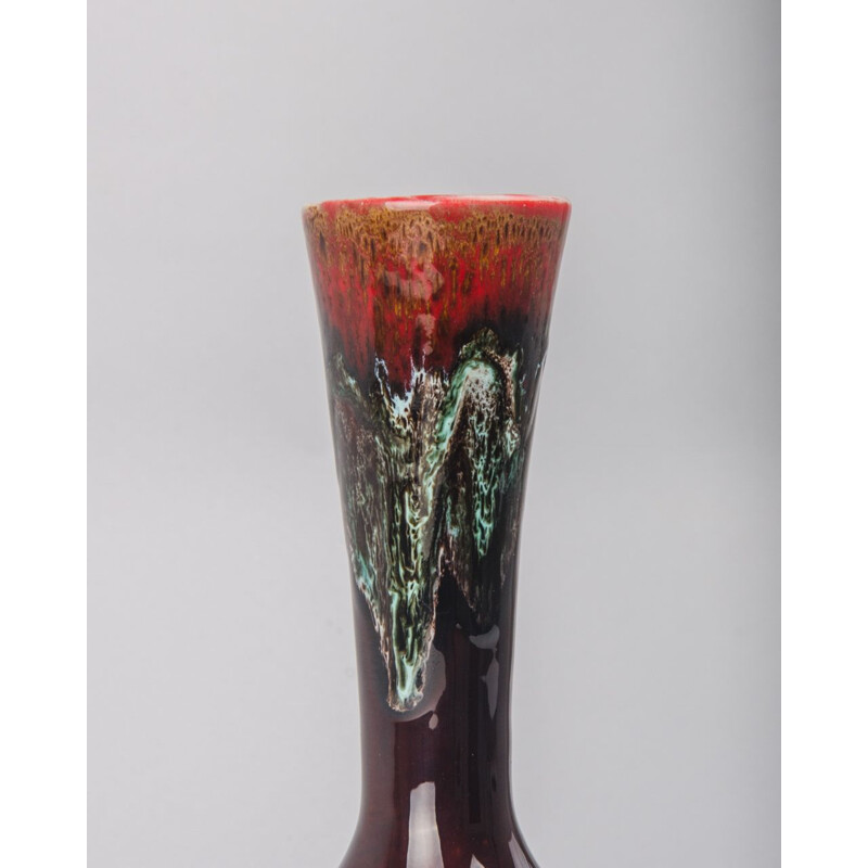 Petit vase vintage Fat Lava de Bay Keramik, 1970