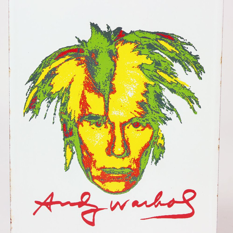 Vintage Metal Wall Art, Czechoslovakia Andy Warhol 1960s