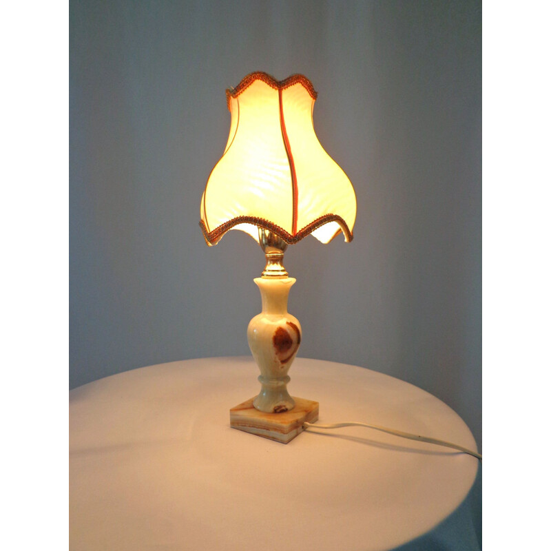 Pair of Vintage Onyx lamp