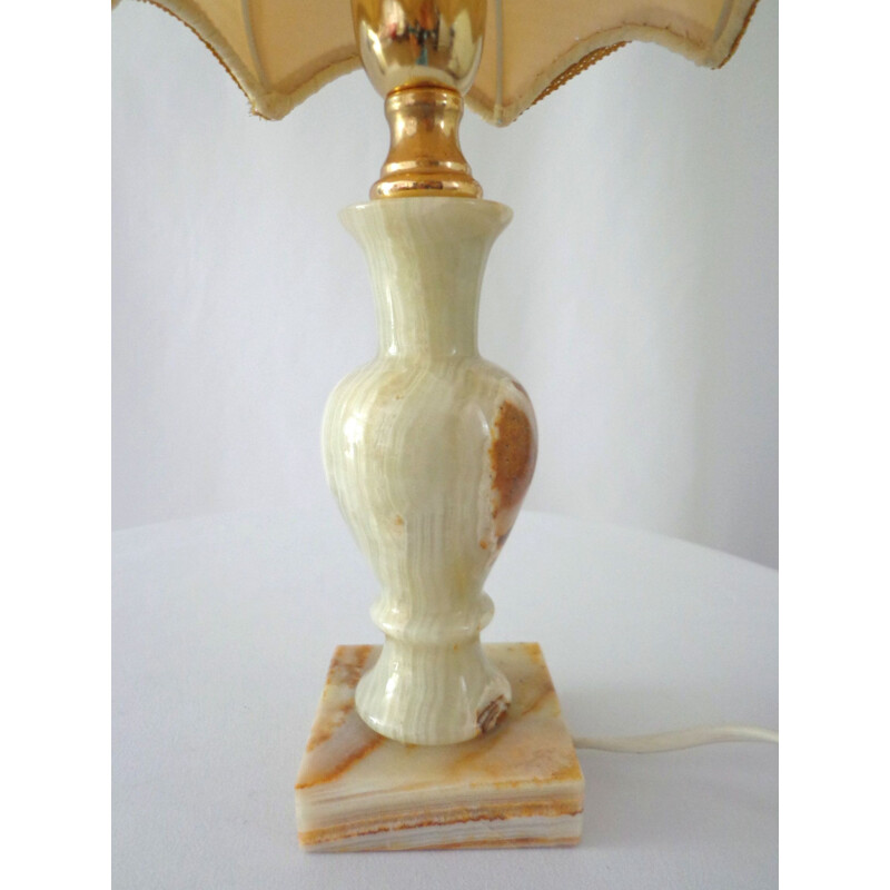 Pair of Vintage Onyx lamp