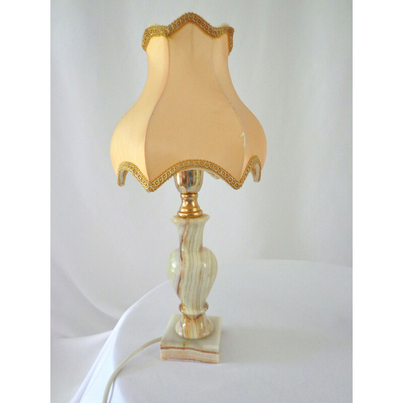 Pair of Vintage Onyx lamp