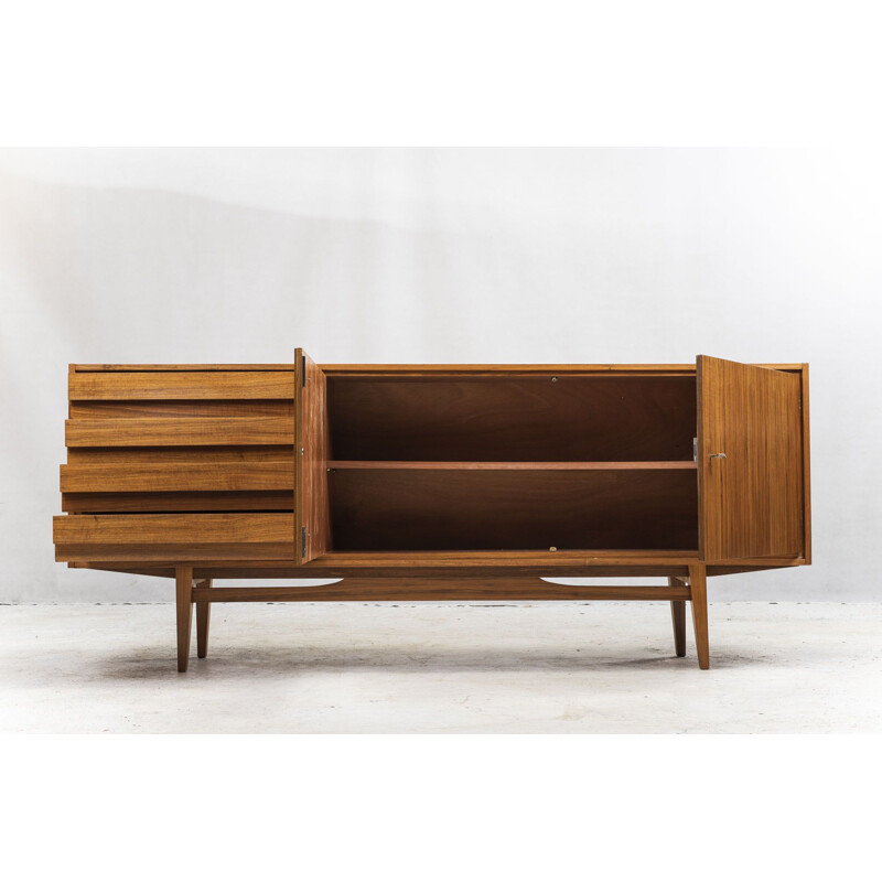 Vintage walnut sideboard 1960s