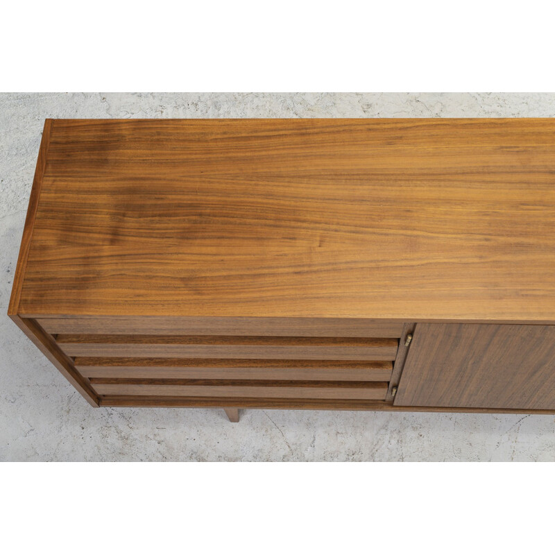 Vintage walnut sideboard 1960s