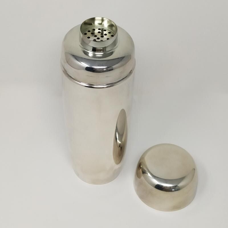 Vintage Shaker in Silver Plated,Space Age Italian 1960s