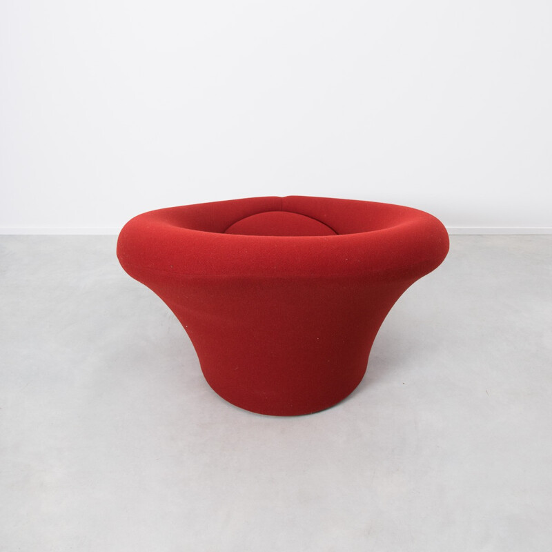 Artifort "Mushroom" armchair in red fabric, Pierre PAULIN - 1960s